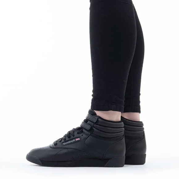 Reebok Classic High Top Sneakers – Black, Upgraded Laces - Picture 5 of 5